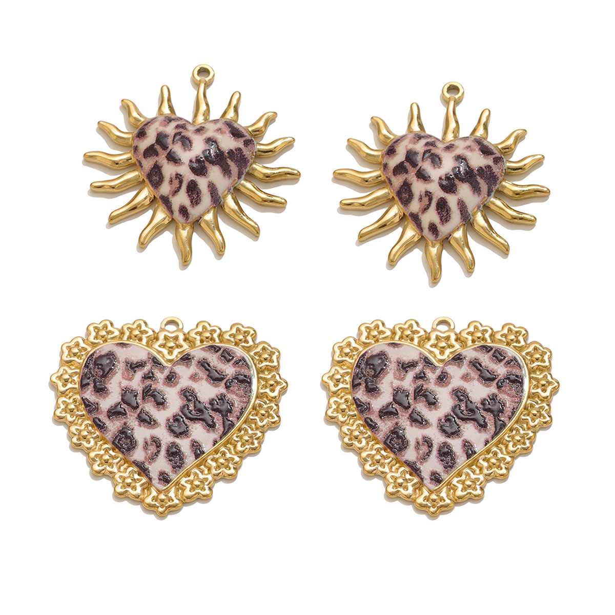 Vintage Fashion Nova - 1-2PCS Vintage Stainless Steel Charms Heart