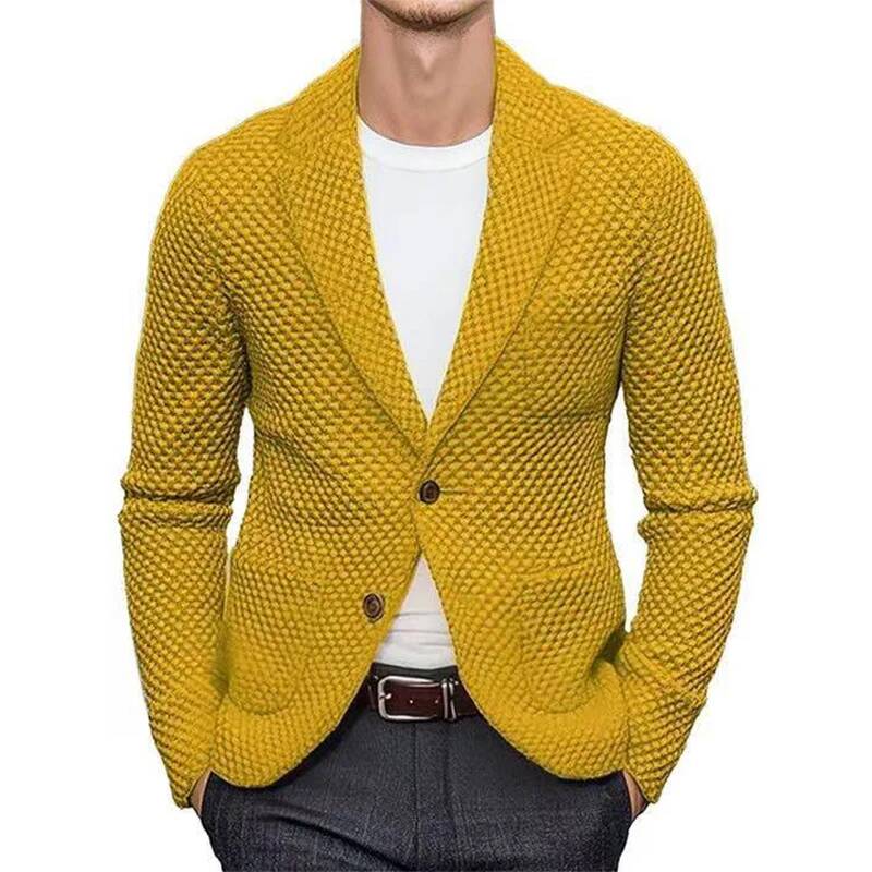Vintage Fashion Postcards - Vintage Buttoned Lapel Knit Jackets Mens