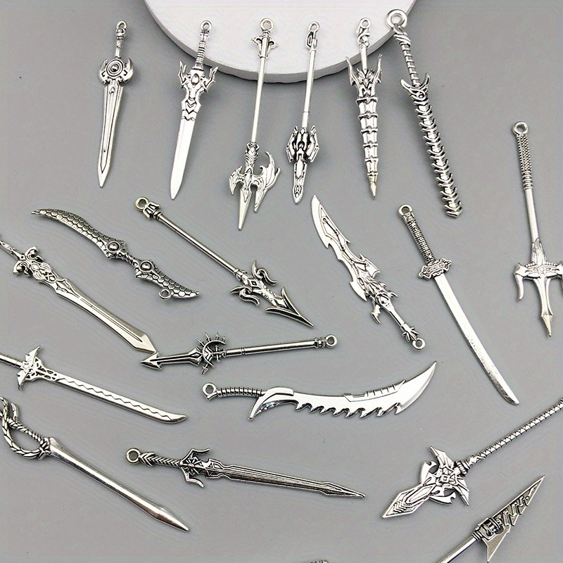 Vintage Fashion Blog - Random 10/20pcs Retro Mini Weapon Pendant
