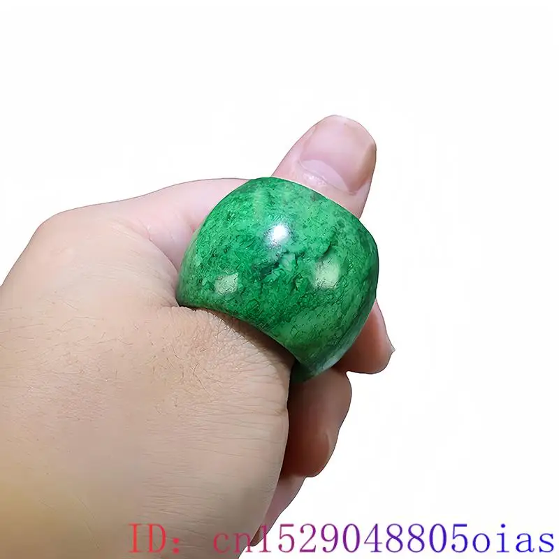 22mm Green Real Jade Rings for - Vintage Fashion Rings 评论和价格