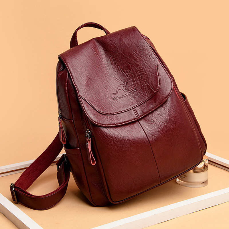 Vintage Soft Leather Backpack  - Vintage Fashion Boutique 评论和价格