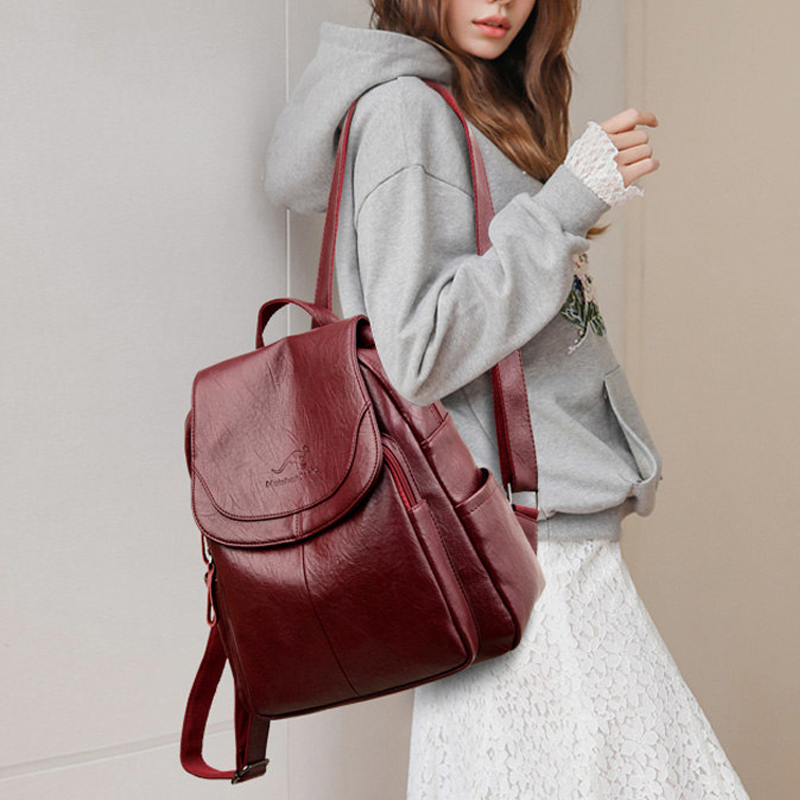 Vintage Soft Leather Backpack  - Vintage Fashion Boutique 评论和价格