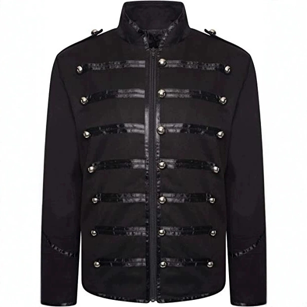 Men's Steampunk Rockstar Jacke - Vintage Fashion Jacket 评论和价格