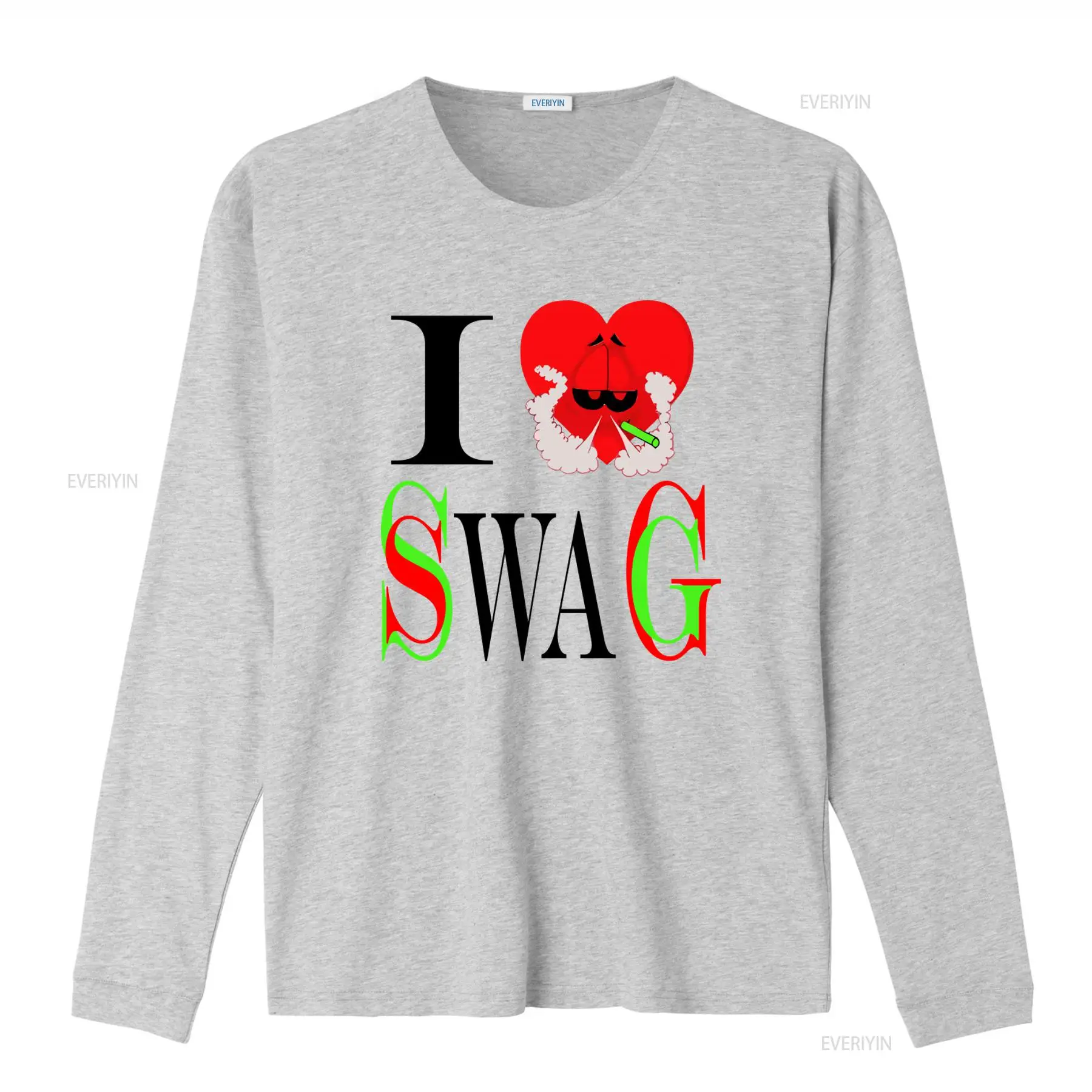 I Swag Heart Print T shirt Ret - Vintage Fashion Looks 评论和价格