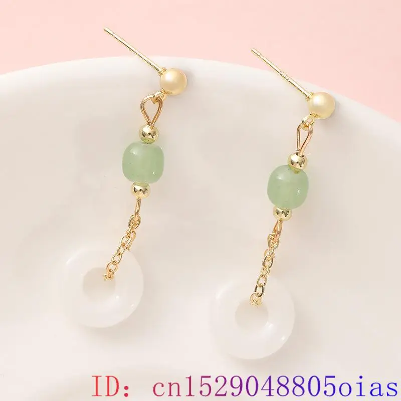 Natural Real Jade Ring Earring - Vintage Fashion Rings 评论和价格