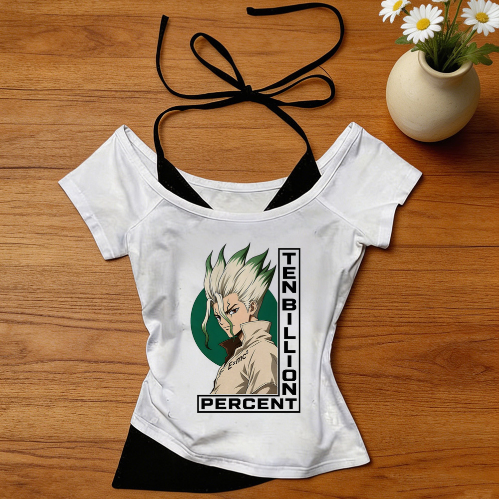 Dr Stone crop top female jojif - Vintage Fashion For Sale 评论和价格