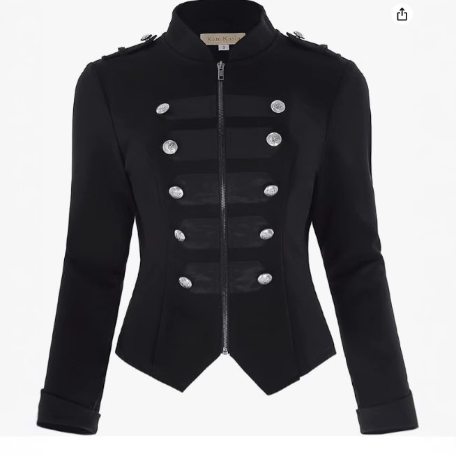 Women gothic punk jacket Slim  - Vintage Fashion Jacket 评论和价格