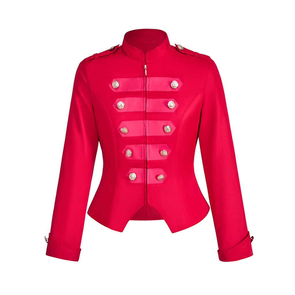 Women gothic punk jacket Slim  - Vintage Fashion Jacket 评论和价格