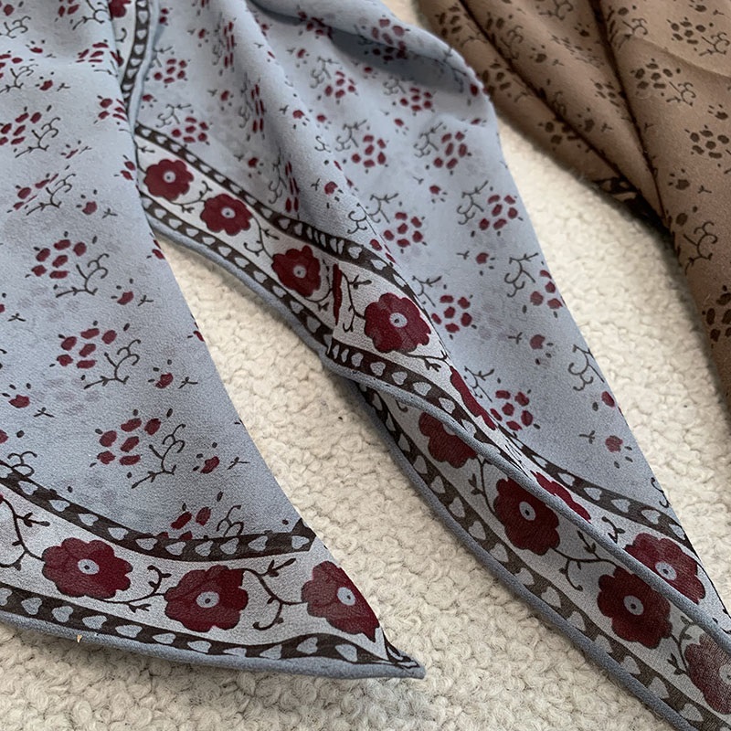 100% Silk Bandana Scarf Necker - Vintage Fashion Rings 评论和价格