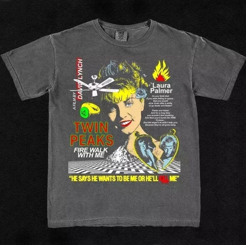 Horror Movie Themed Print T-sh - Vintage Fashion Tv 评论和价格