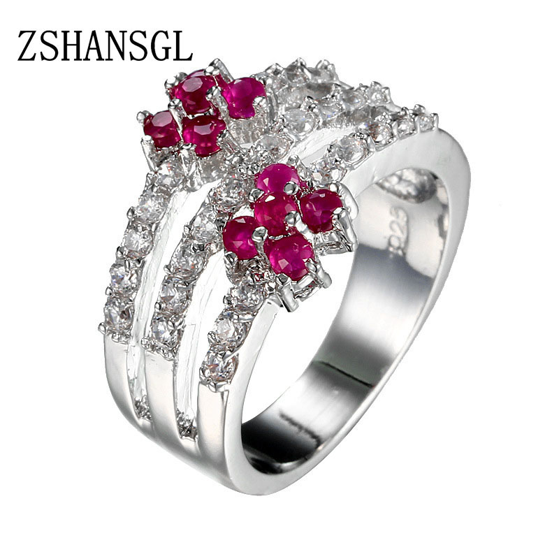 Hot Sale Big Blue CZ Zircon St - Vintage Fashion For Sale 评论和价格
