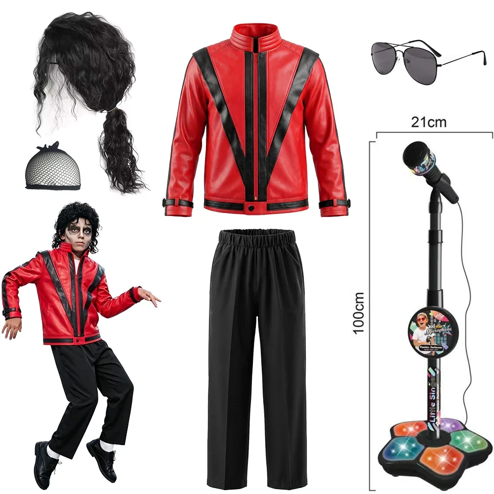 Boys Michael Red Leather Jacke - Vintage Fashion Jacket 评论和价格
